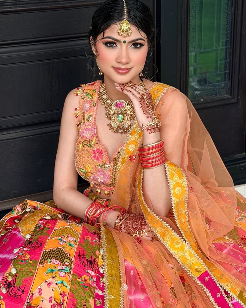 Mehendi outfit from Royal Boutique Surrey